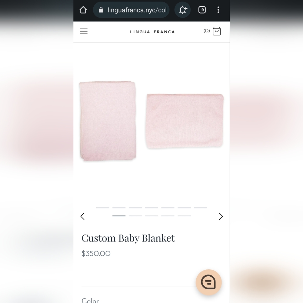 Cashmere baby blankets
